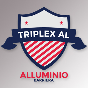 alluminio barriera logotipo triplex AL